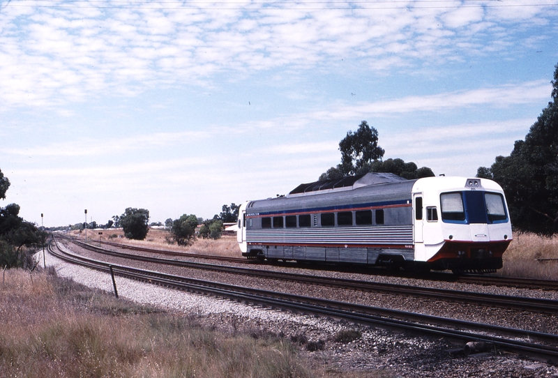 121631: Woodbridge South Swan Street Level Crossing Down Prospector Empty Cars WCA 905