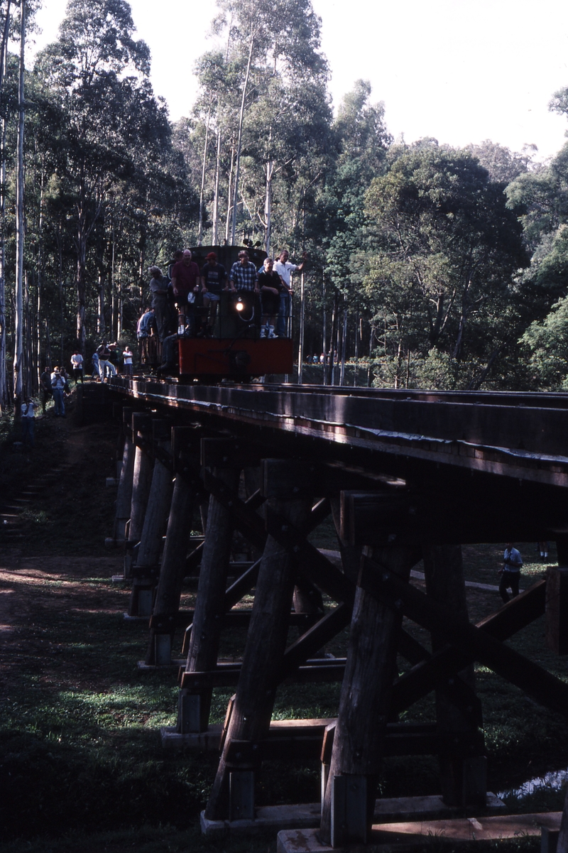122182: Bridge 9 Cockatoo Creek Up Work Train NRT 1 First train over bridge