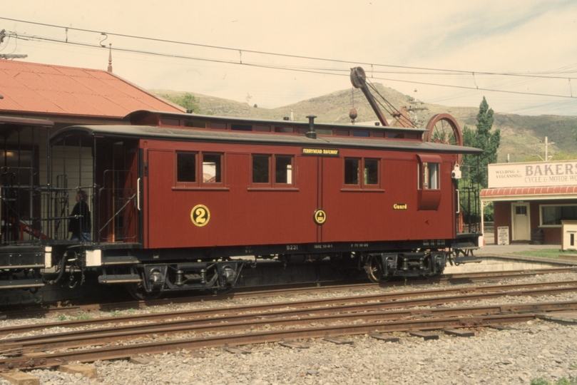 131482: Ferrymead Railway  Moorhouse Composite Second Class and Brake Van B 231 trailing Passenger to Ferrymead