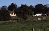 400834: View from Ormondville Railway Station North Island NZ Church in distance